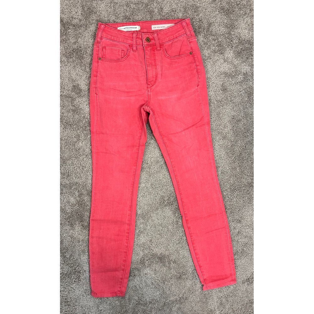 Pilcro The Letterpress Anthropologie High Rise Skinny Jeans Colored Denim Sz 26